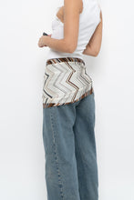 Load image into Gallery viewer, Vintage x ANNE KLEIN Chevron Patterned Silk Scarf