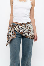 Load image into Gallery viewer, Vintage x ANNE KLEIN Chevron Patterned Silk Scarf