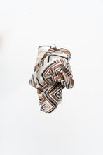 Load image into Gallery viewer, Vintage x ANNE KLEIN Chevron Patterned Silk Scarf