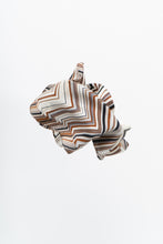 Load image into Gallery viewer, Vintage x ANNE KLEIN Chevron Patterned Silk Scarf