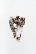 Load image into Gallery viewer, Vintage x ANNE KLEIN Chevron Patterned Silk Scarf