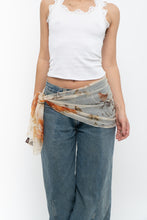 Load image into Gallery viewer, Vintage x Made in Italy x Sheer Rose Patterned Scarf
