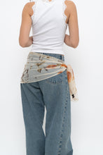 Load image into Gallery viewer, Vintage x Made in Italy x Sheer Rose Patterned Scarf