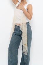 Load image into Gallery viewer, Vintage x Cream Floral Sheer Scarf