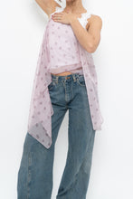 Load image into Gallery viewer, Vintage x Light Purple Floral Sheer Scarf