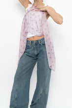 Load image into Gallery viewer, Vintage x Light Purple Floral Sheer Scarf