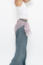 Load image into Gallery viewer, Vintage x Light Purple Floral Sheer Scarf