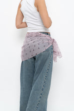 Load image into Gallery viewer, Vintage x Light Purple Floral Sheer Scarf