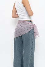 Load image into Gallery viewer, Vintage x Light Purple Floral Sheer Scarf