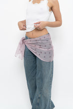 Load image into Gallery viewer, Vintage x Light Purple Floral Sheer Scarf