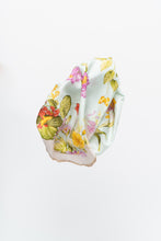 Load image into Gallery viewer, Vintage x White Floral Silk Scarf