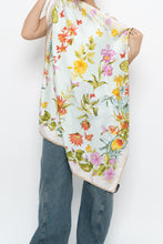 Load image into Gallery viewer, Vintage x White Floral Silk Scarf