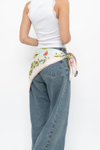 Load image into Gallery viewer, Vintage x White Floral Silk Scarf