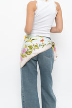 Load image into Gallery viewer, Vintage x White Floral Silk Scarf