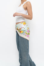 Load image into Gallery viewer, Vintage x White Floral Silk Scarf