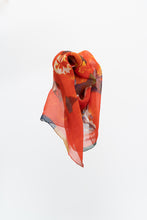 Load image into Gallery viewer, Vintage x Red Butterfly Silk Scarf