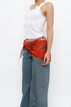 Load image into Gallery viewer, Vintage x Red Butterfly Silk Scarf