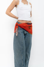 Load image into Gallery viewer, Vintage x Red Butterfly Silk Scarf