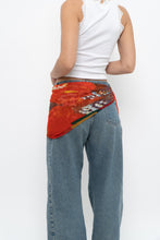 Load image into Gallery viewer, Vintage x Red Butterfly Silk Scarf