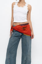 Load image into Gallery viewer, Vintage x Red Butterfly Silk Scarf