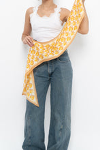 Load image into Gallery viewer, Vintage x Orange, White Floral Scarf