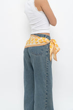Load image into Gallery viewer, Vintage x Orange, White Floral Scarf