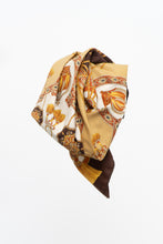 Load image into Gallery viewer, Vintage x Orange Patterned Silk Scarf