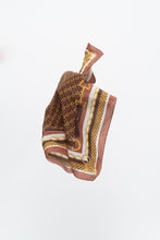 Load image into Gallery viewer, Vintage x Dainty Chainlink Patterned Pure Silk Scarf