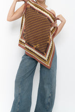 Load image into Gallery viewer, Vintage x Dainty Chainlink Patterned Pure Silk Scarf