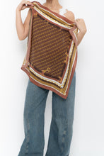 Load image into Gallery viewer, Vintage x Dainty Chainlink Patterned Pure Silk Scarf