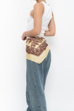 Load image into Gallery viewer, Vintage x Made in England x Butter Yellow Paisley Patterned Scarf