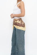 Load image into Gallery viewer, Vintage x Made in England x Butter Yellow Paisley Patterned Scarf