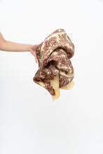 Load image into Gallery viewer, Vintage x Made in England x Butter Yellow Paisley Patterned Scarf