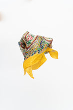 Load image into Gallery viewer, Vintage x Yellow Satin Patterned Satin Scarf