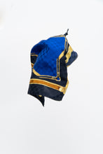 Load image into Gallery viewer, Vintage x Made in Italy x Navy Patterned Silk Scarf