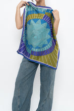 Load image into Gallery viewer, Vintage x Geometric Blue, Purple Satin Scarf