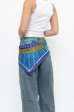 Load image into Gallery viewer, Vintage x Geometric Blue, Purple Satin Scarf