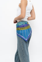 Load image into Gallery viewer, Vintage x Geometric Blue, Purple Satin Scarf