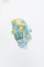 Load image into Gallery viewer, Vintage x HANAE MORI Blue Floral Silk Scarf