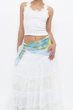 Load image into Gallery viewer, Vintage x HANAE MORI Blue Floral Silk Scarf