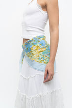 Load image into Gallery viewer, Vintage x HANAE MORI Blue Floral Silk Scarf