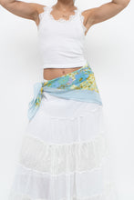 Load image into Gallery viewer, Vintage x HANAE MORI Blue Floral Silk Scarf