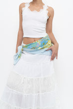 Load image into Gallery viewer, Vintage x HANAE MORI Blue Floral Silk Scarf