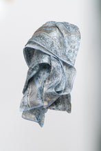 Load image into Gallery viewer, Vintage x Baby Blue Paisley Silk Scarf