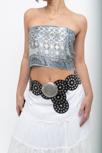 Load image into Gallery viewer, Vintage x Baby Blue Paisley Silk Scarf