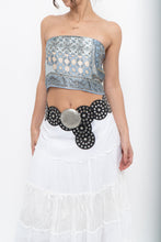Load image into Gallery viewer, Vintage x Baby Blue Paisley Silk Scarf