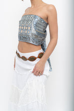 Load image into Gallery viewer, Vintage x Baby Blue Paisley Silk Scarf