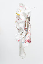 Load image into Gallery viewer, Vintage x White Bird Patterned Silk Scarf