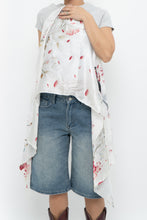 Load image into Gallery viewer, Vintage x White Bird Patterned Silk Scarf