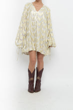 Load image into Gallery viewer, FREE PEOPLE x JENS PIRATE BOOTY Gold Metallic Flowy Dress (S-L)